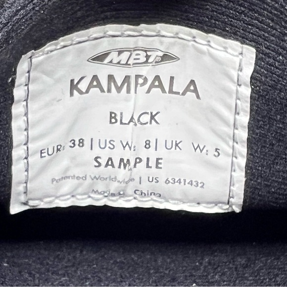 MBT Kampala Casual Oxford Rocker Comfort Walking Shoe Black Leather 8 EU38 New - Picture 15 of 15